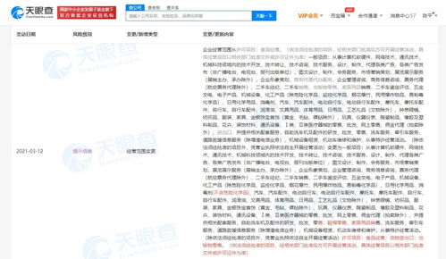 途虎養(yǎng)車拓展業(yè)務(wù)邊界，關(guān)聯(lián)公司新增貨物進出口與出版物零售等經(jīng)營范圍